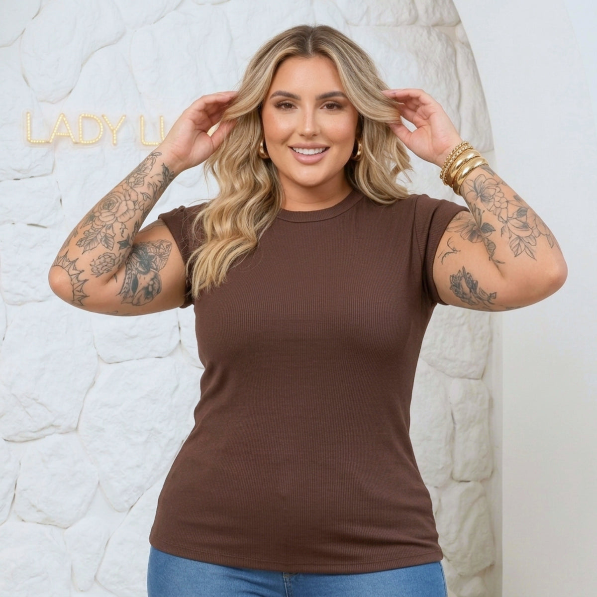 Blusa Muscle Ribana Plus Size