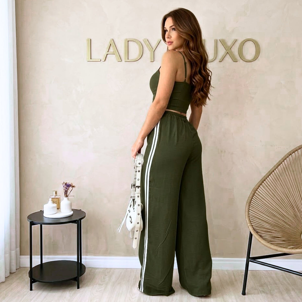 Pantalona Duna Listras Laterais Elastico