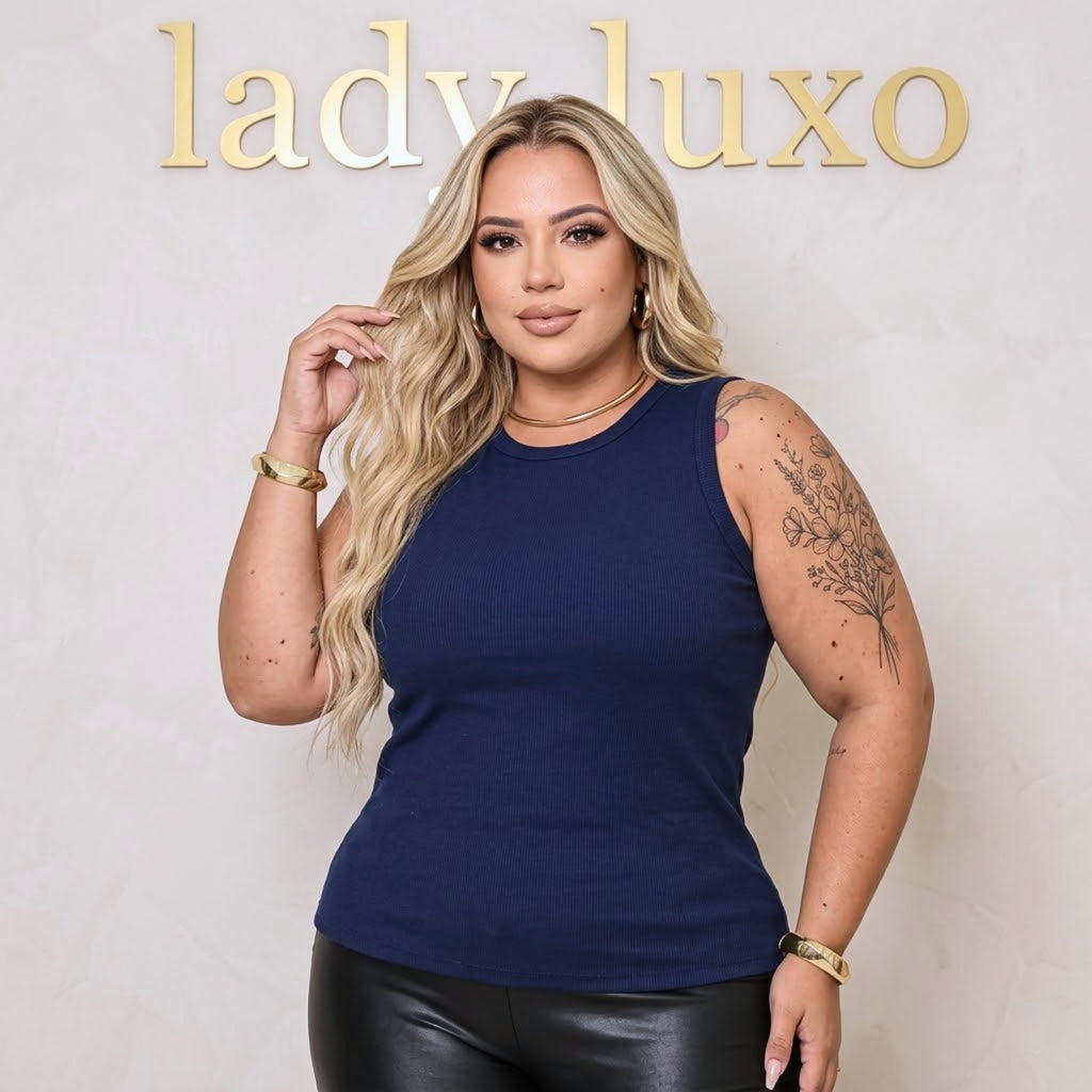 Blusa Regata Ribana Básica - G
