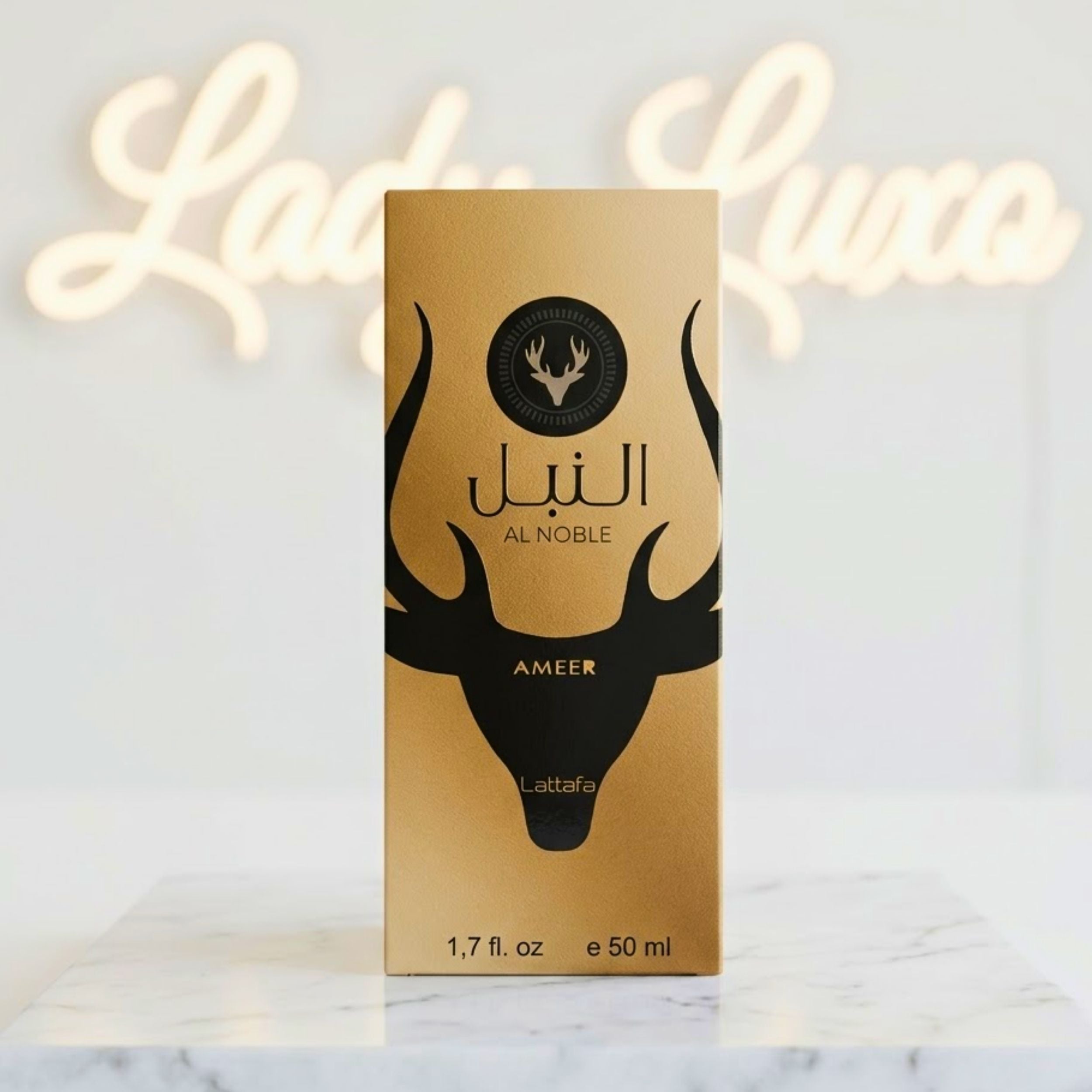 Perfume Al Noble Ameer Lattafa Árabe 100ml Masculino Embalagem de vidro lacrado
