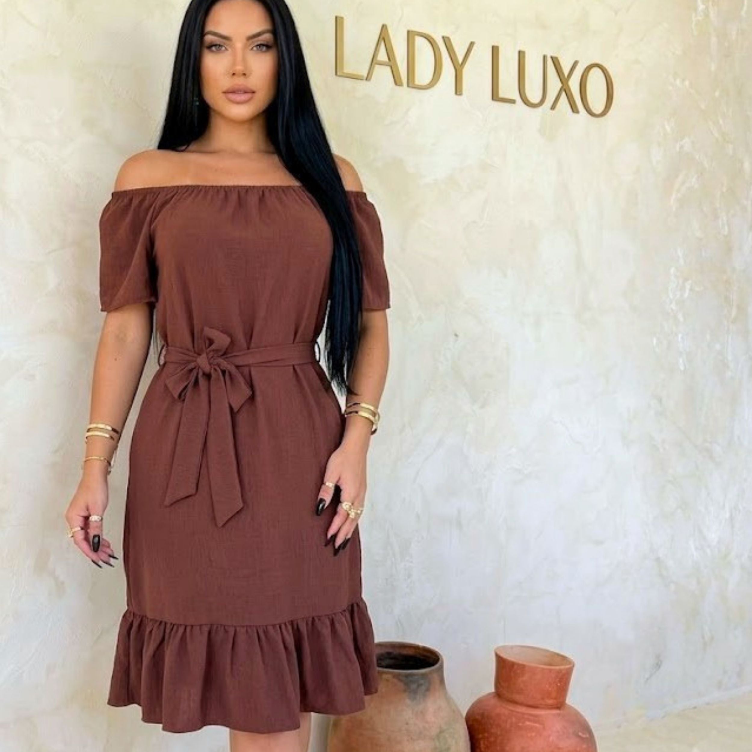 Vestido Ciganinha Duna Com Cinto