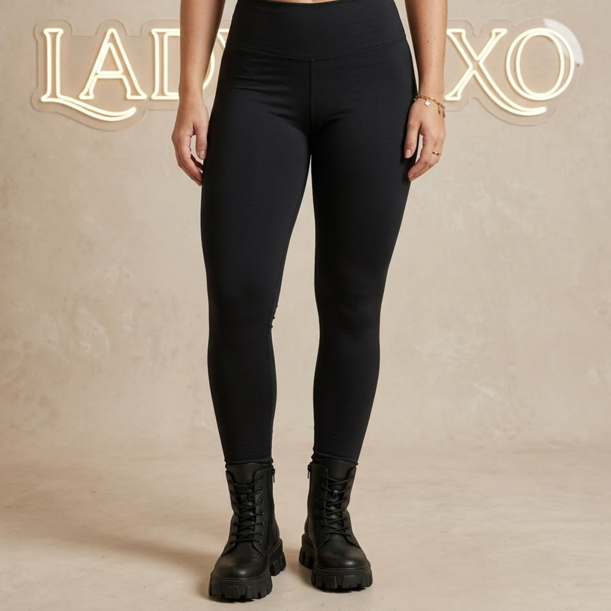 Legging Forrada Flanelada Térmica Quentinha - Preto