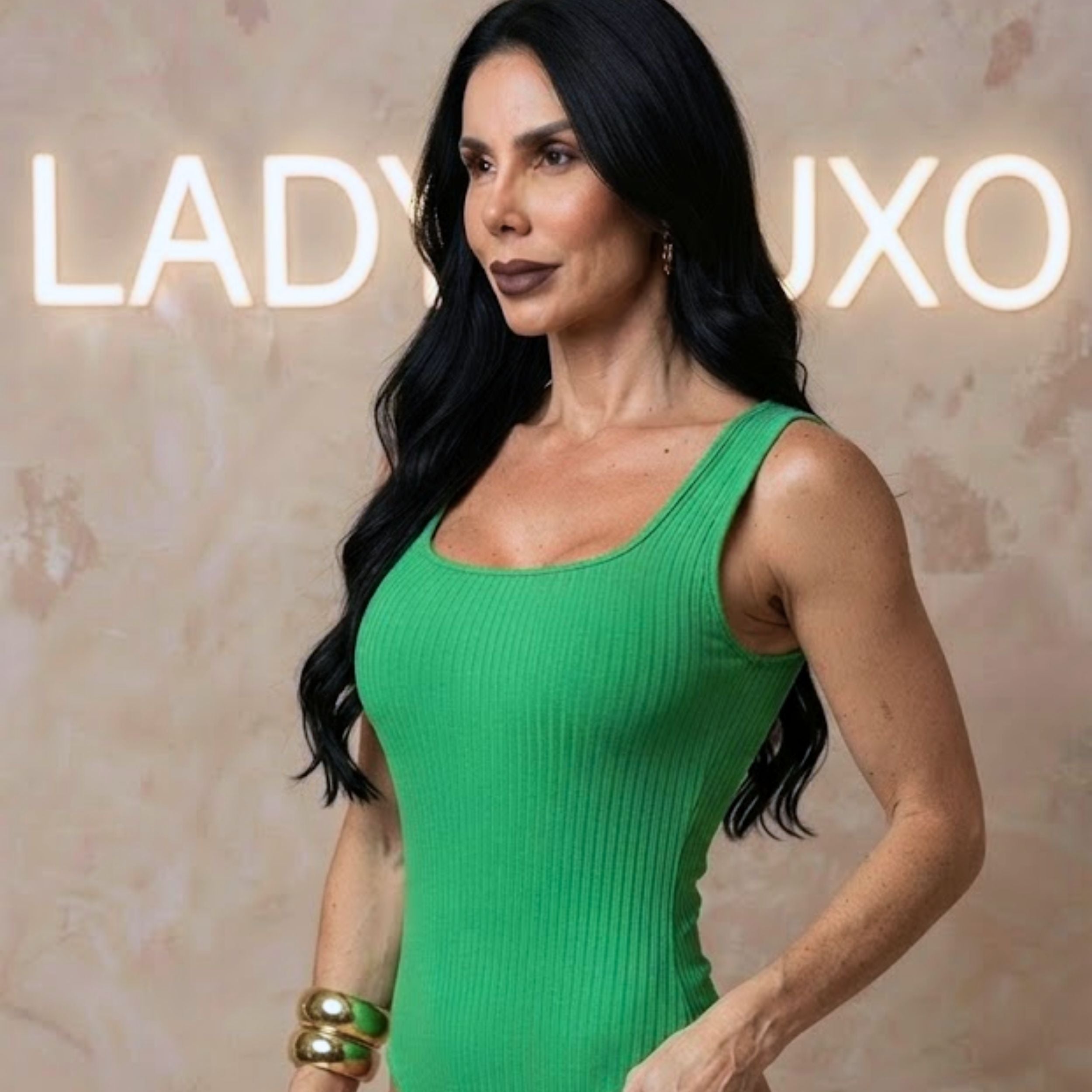 Body Feminino Regata Canelado