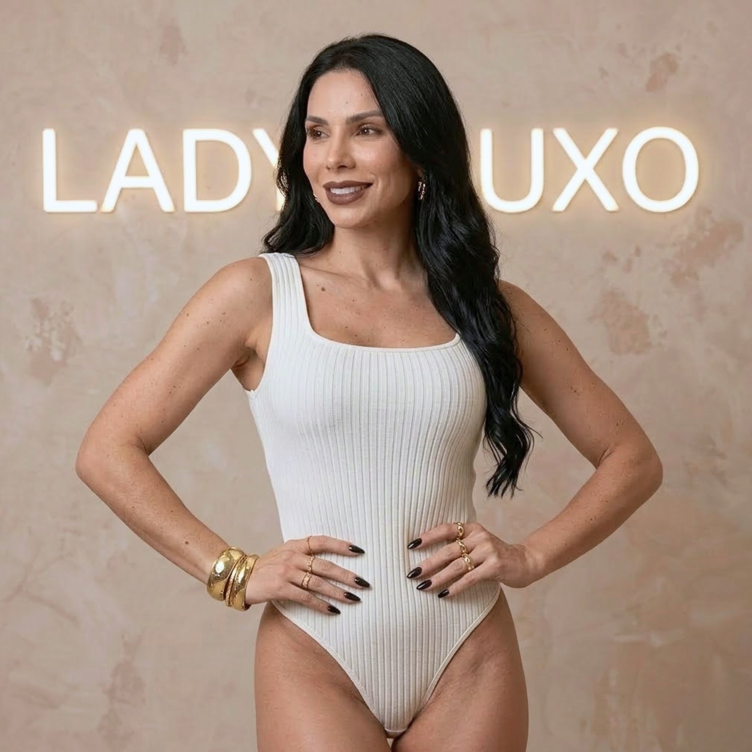 Body Feminino Regata Canelado