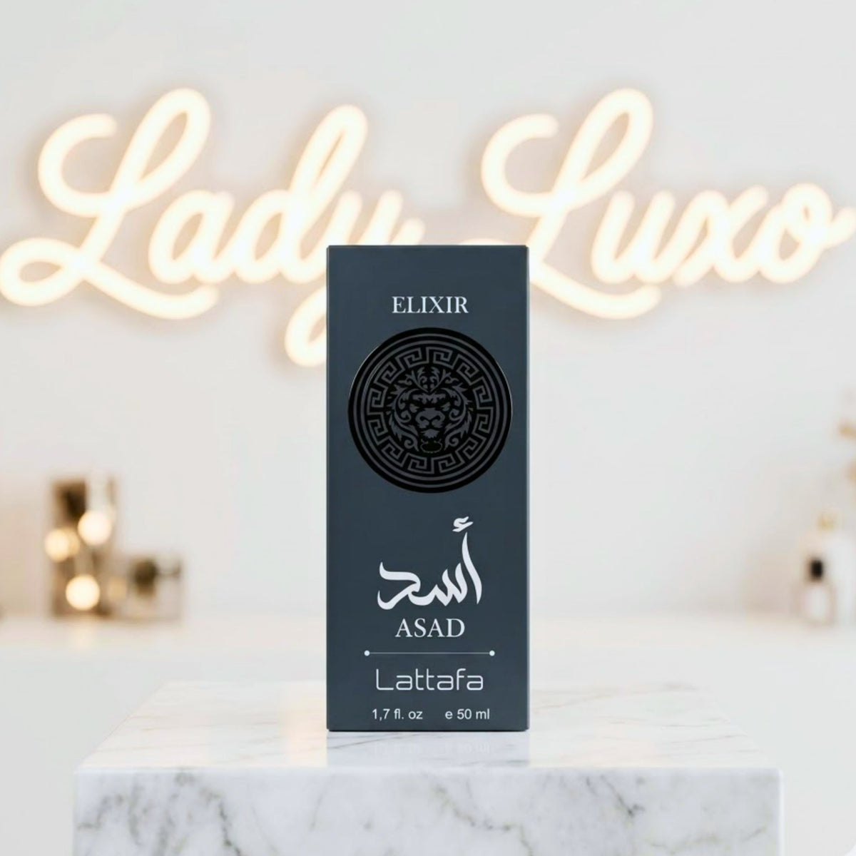 Perfume Árabe Asad Lattafa Elixir Masculino Intenso e Oriental