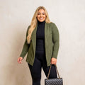 Maxi Cardigan Quentinho Lazinha Outono Inverno Plus Size