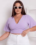 Cropped Amarração  Costas Duna Plus Size